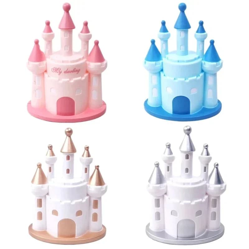 Mini château de princesse pour décoration de gâteau Chi, prince, ornements de fête d'anniversaire, accessoires de bricolage, 1 pièce