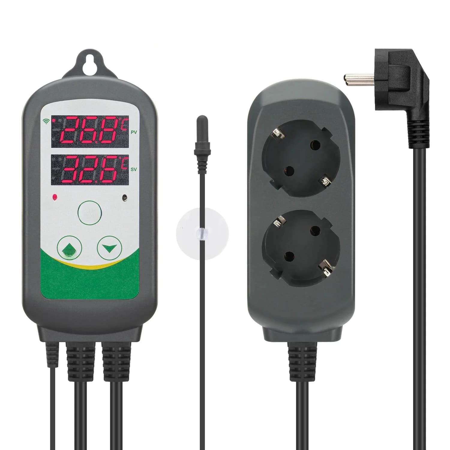 INKBIRD – Thermostat intelligent ITC-308-WIF, sortie de contrôle de température de chauffage et de refroidissement avec sonde étanche pour Aquarium
