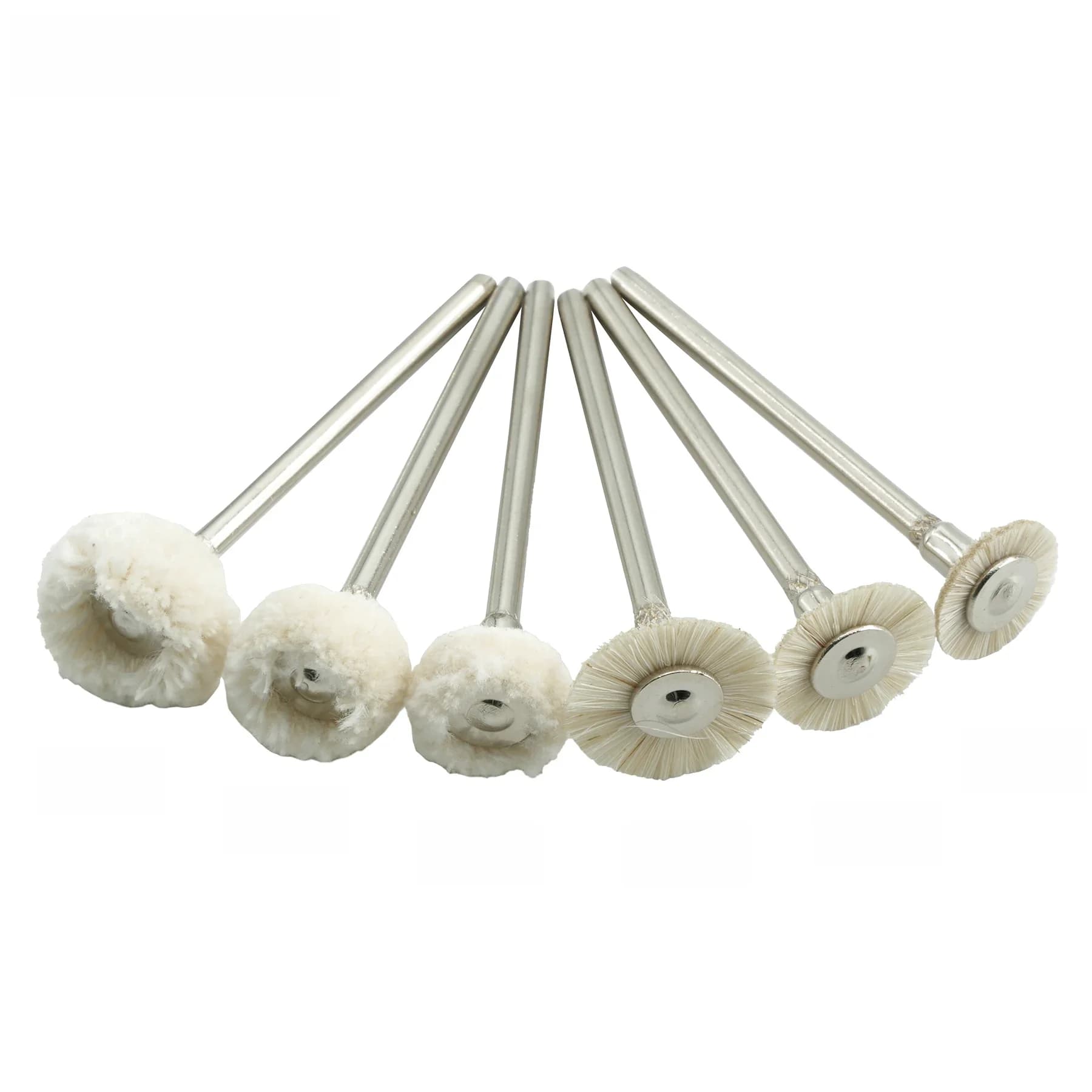 Perceuse de polissage de laboratoire dentaire, brosse Weel 10mm 12mm 14mm coton matériaux de laboratoire outils rotatifs basse vitesse 2.35mm tige HP