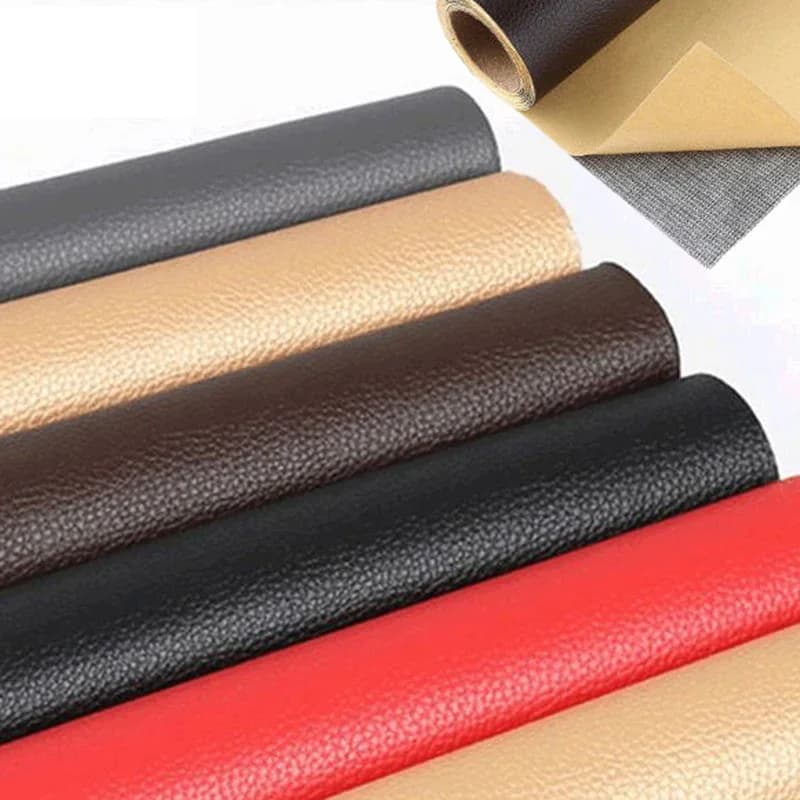 Patchs artificiels en cuir PU, 20x30cm, Faux cuir synthétique, tissu auto-adhésif pour réparation de canapé, matériel collant de bricolage