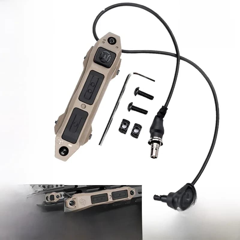 WADmersible DulPressure Commutateur À Distance touristes Fonction Queue Bouton Grue Prise Pour PEQ15 DBAL-A2 Laser AR15 Airsoft Mfemale lampe de poche