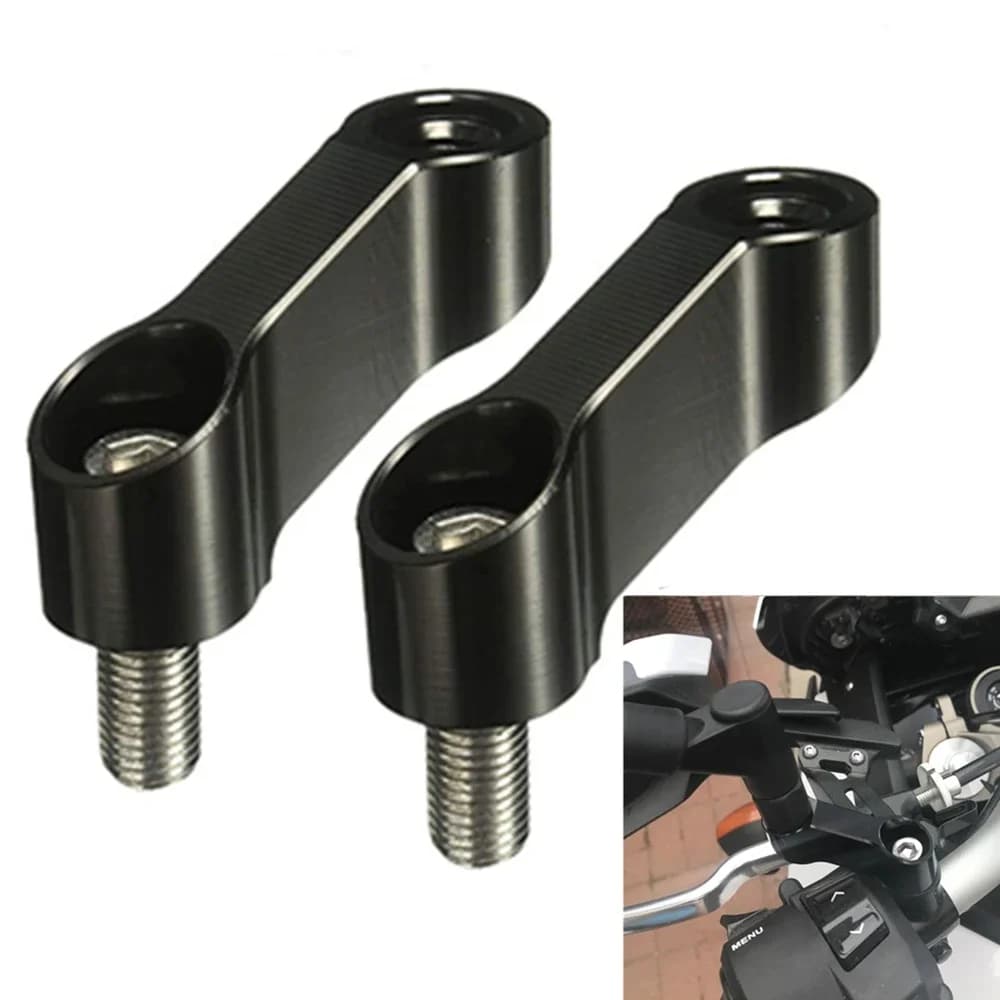 Adaptateurs d'extension et rehausseurs de rétroviseurs de moto, base de rétroviseur, accessoires moto