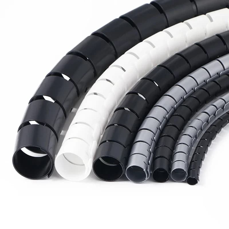 1 mètre 8/10/16/22/28/32mm Tube d'enroulement spirale gaine Tube ignifuge câble manchon de protection ligne organisateur tuyau