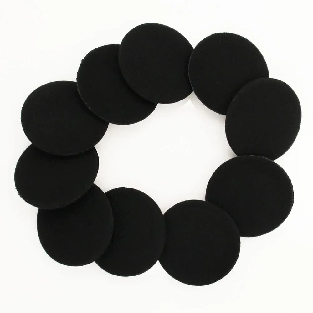 Coussinets d'oreille en mousse éponge, housse de coussins d'oreille pour sauna, téléphone, casque, 35mm, 40mm, 45mm, 50mm, 55mm, 60mm, 65mm, 10 pièces