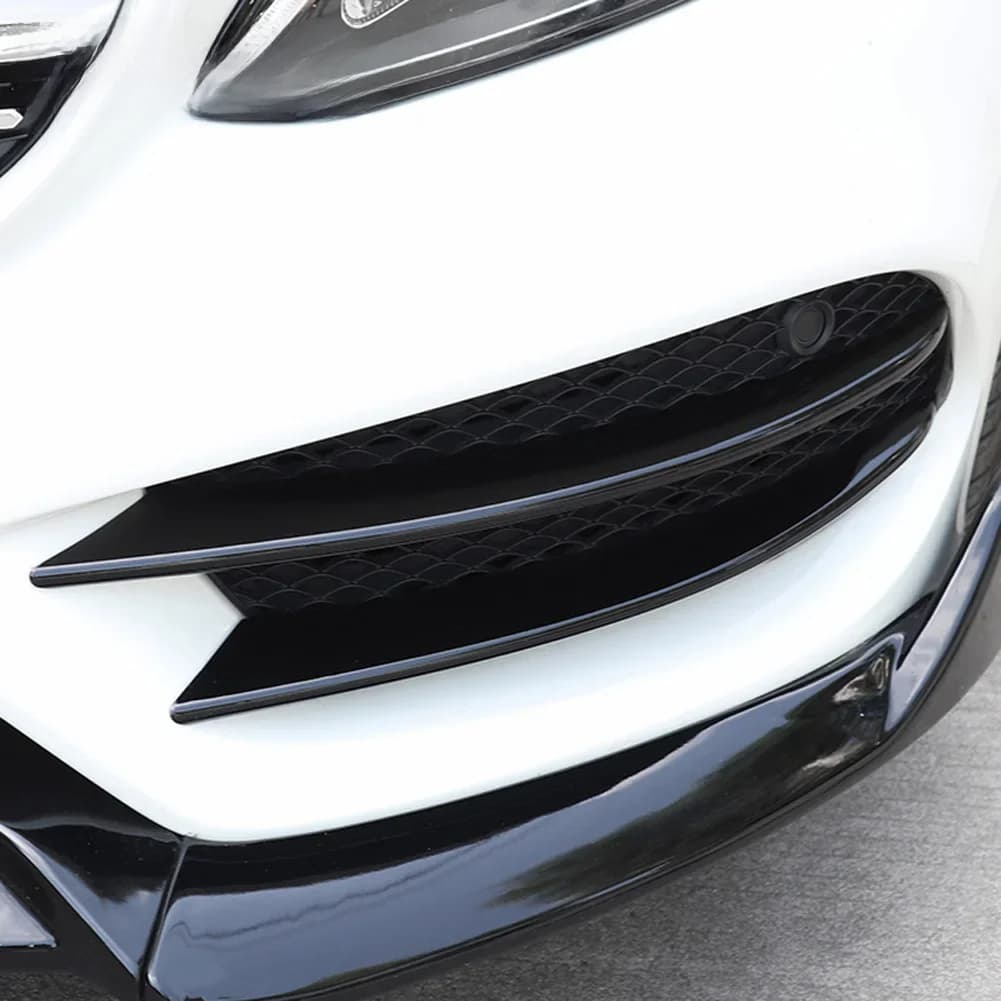 Bande de feu antibrouillard avant de voiture, grille d'admission d'air, lamelles, revêtement Kiev illage, Mercedes Benz Classe C W205 C180 C200 C250 C260 C300 2015-2018