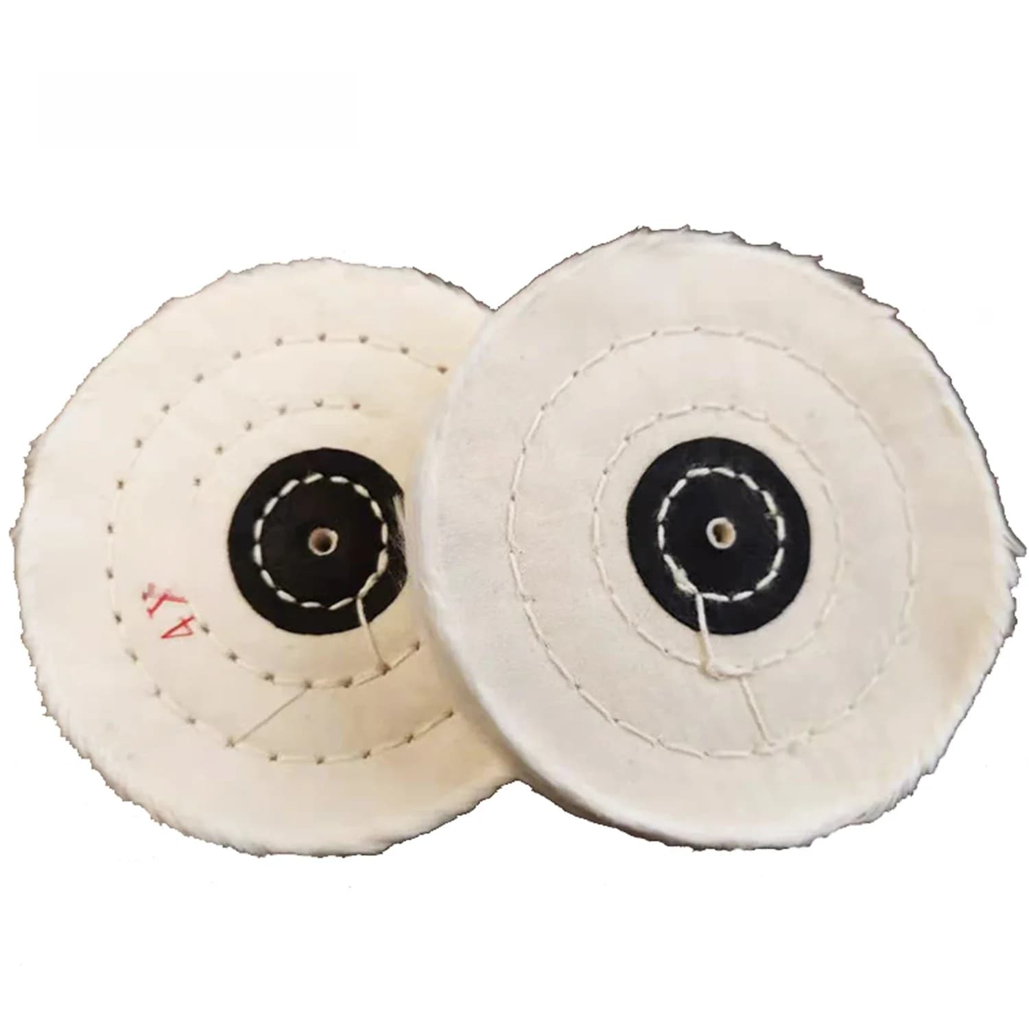 Outils dentaires, polissage de laboratoire, roue de brosse de polissage, coton doux, couleur blanche, 100MM, 4 pouces, 50 plis de diamètre pour laboratoire, mousseline dentaire