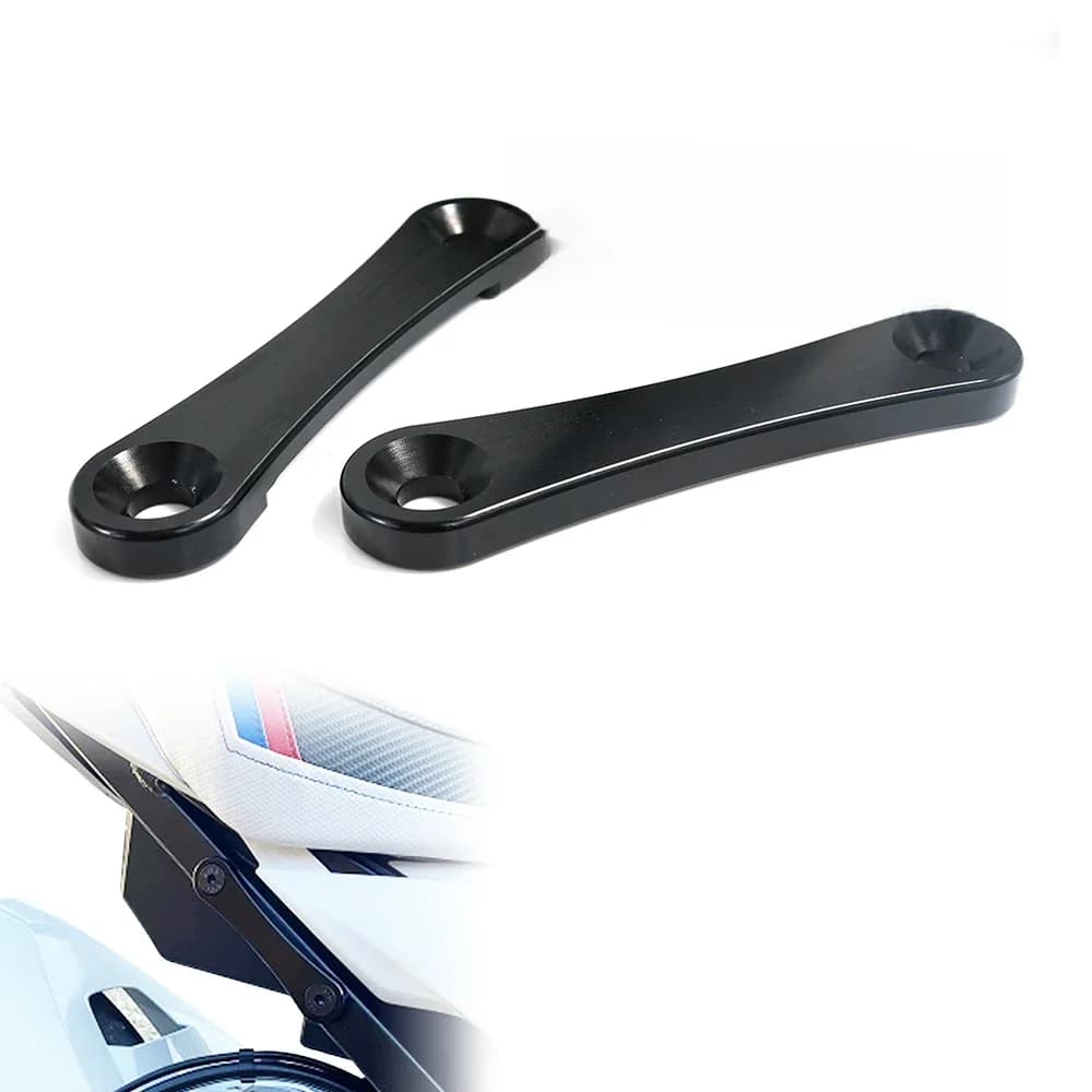Ajustement pour BMW S1000R 2014-2020 S1000RR 2009-2018 CNC passager arrière trous de cheville couvercle repose-pieds bloc hors plaques plaques d'obturation