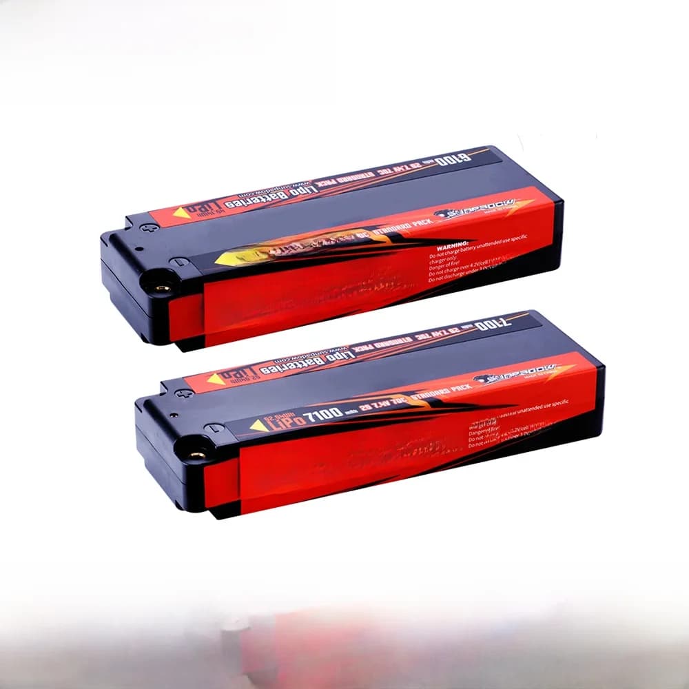 Sunpaadow-Batterie Lipo pour véhicules RC, 7.4V, 2S, 70C, 6100mAh, 7100mAh, étui rigide avec balle de 4mm, voiture, camion, Bumoustique précieux, Truggy Racing