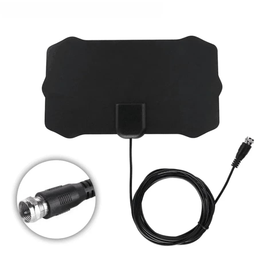 Antenne TV numérique intérieure, portée de 800 milles, récepteur de signal satellite DVB-T2 isdb-tb, antenne TV blanche