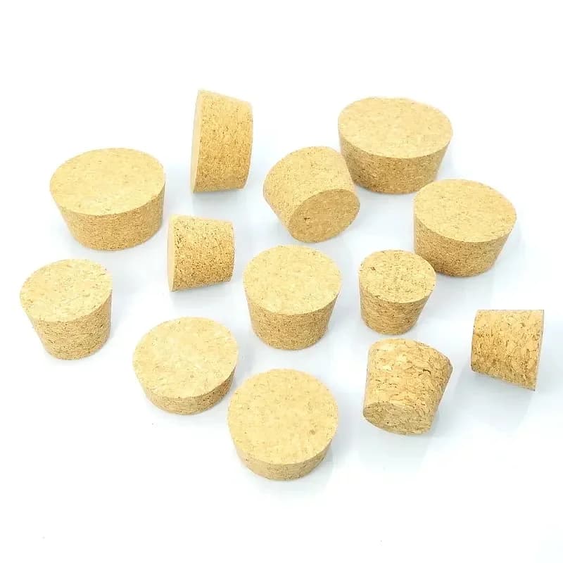 Bouchon de bouteille en verre de liège, diamètre supérieur de 32 à 83mm, 5 pièces, tube de Test en liège, pour bouchage de bouilloire