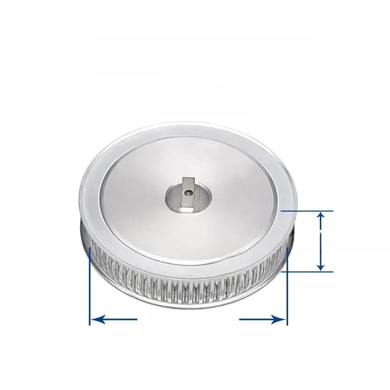 Poulie de distribution synchrone HTD 5M à 80 dents, avec alésage et rainure pour clavette, pour largeur de 15/20 mm, roue dentée HTD5M, 80 dents, 80T.