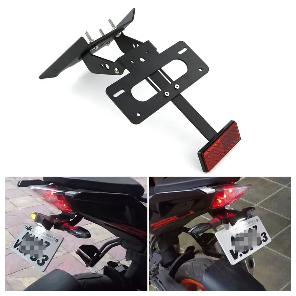 Éliminateur de garde-boue adapté pour KTM 125 Duke 200 Duke 390 Duke 2017 – 2023, support de plaque d'immatriculation arrière en aluminium pour moto