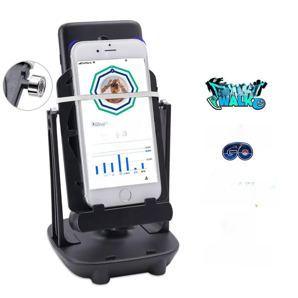 Support de support Mobile pour téléphone, secoueur pivotant, podomètre pour Pokemon Go Wiggler, compteur de pas pour Smartphone, dispositif de secoussage, Machine cadeau