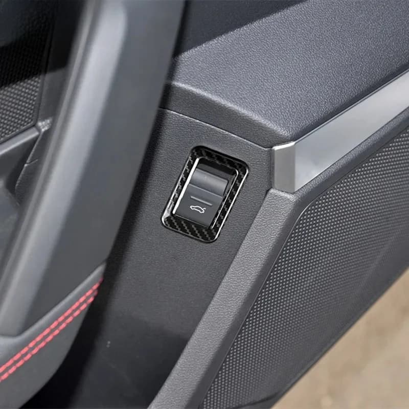 Cadre de bouton de commutation de coffre de porte de voiture en acier inoxydable, garniture de couverture de décoration pour Audi A3 8Y 2021 – 2022, accessoires d'intérieur de style