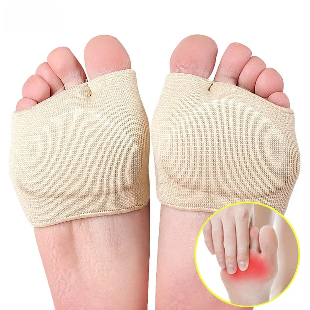 EiD-Coussinets de manchon métatarsiens en silicone, coussin demi-chaussette, semelle d'oignon, coussinets en gel pour l'avant-pied, prend en charge la prévention des callosités et des ampoules