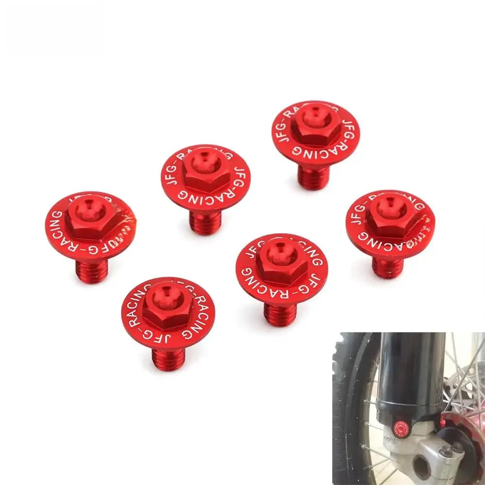 Vis de 2,2 de protection de fourche avant, Honda CR, 125R, 250R, CRF250R, CRF250X, CRF450R, CRF450X, CRF450RX, CRF250L, M, CRF 250, RALLY 450R, Poly 400