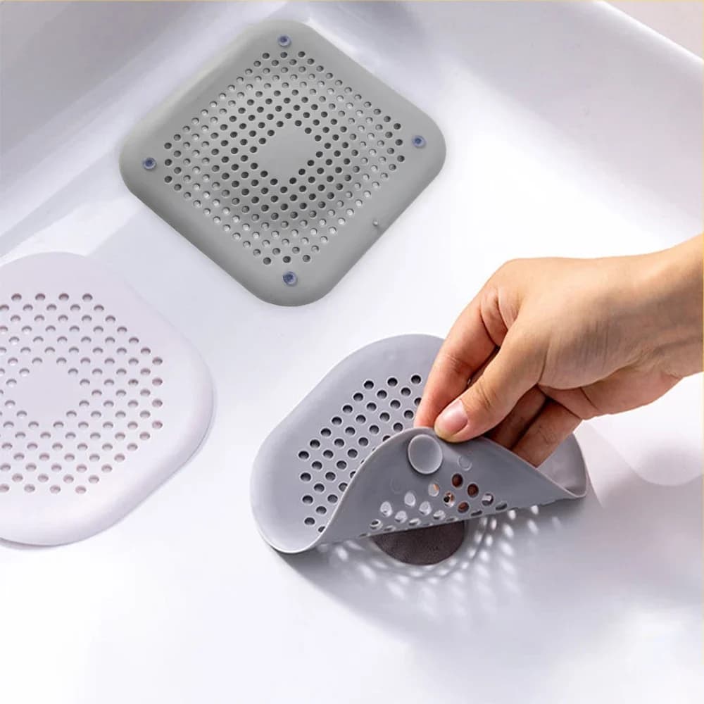 Filtre à cheveux en Silicone pour évier, filtre Anti-blocage, baignoire, douche, bouchon de vidange de sol, bouchon déodorant de cuisine, accessoires de salle de bains