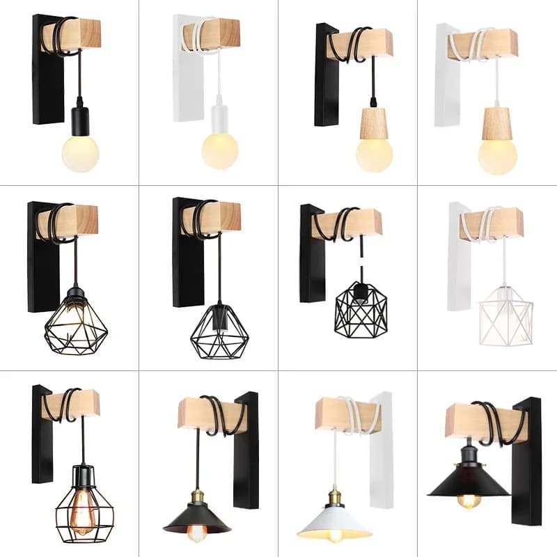 Luminaire mural suspendu artistique en métal et fer, décoration pour chevet, chambre à coucher, salon, Restaurant, Bar