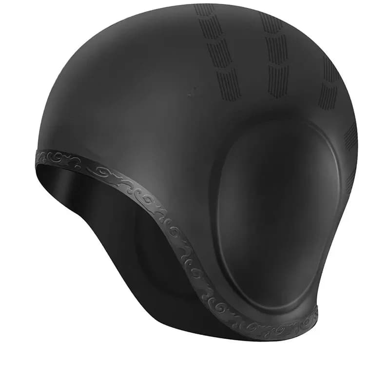 Bonnets de bain en Silicone pour adultes, pour hommes et femmes, protection des oreilles, chapeaux de bain pour plongée longue et courte, couleur Pure, imperméable