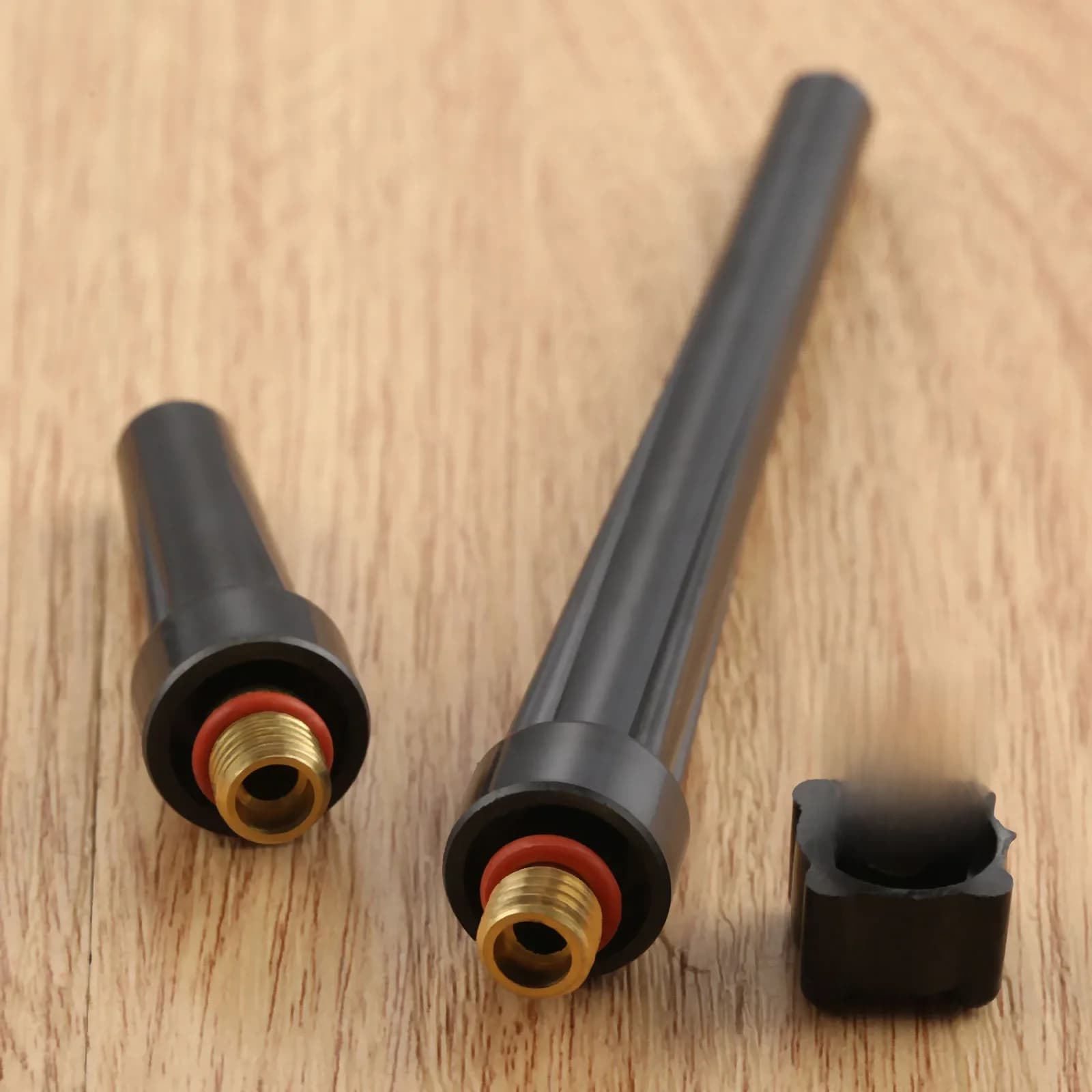 3x Accessoires pour Machine à Souder TIG, Torche de Soudage, Long Mid Short Tig Back Caps, Rivière V24 V35 Rivière V33 Pour WP-9/20/25