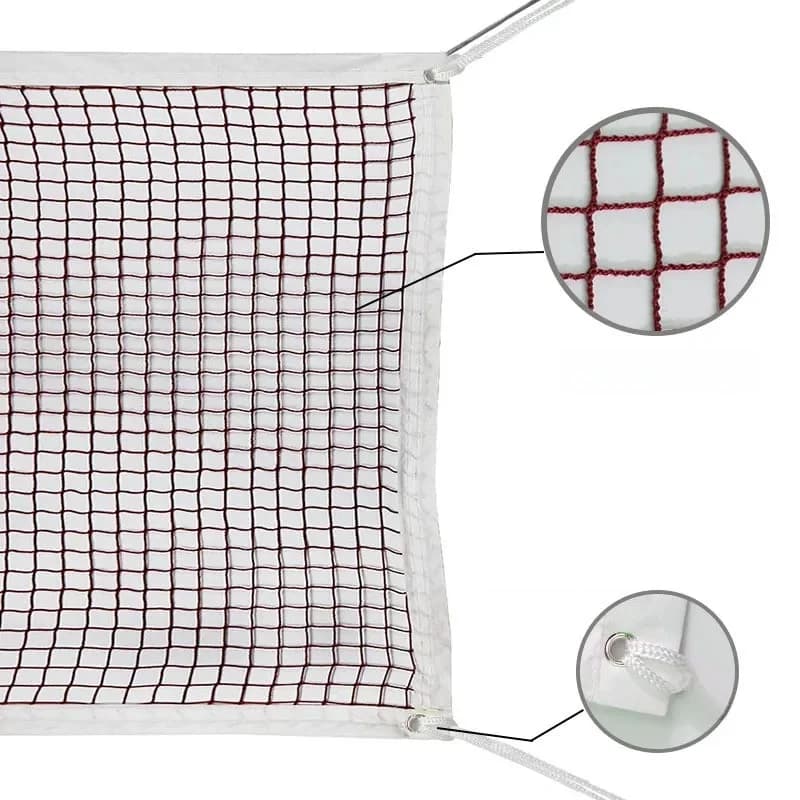 Filet de Badminton Standard pour entraînement sportif professionnel, filet de volley-ball 6.1m x 0.75m, maille de Tennis en plein air, accessoires d'entraînement de Badminton