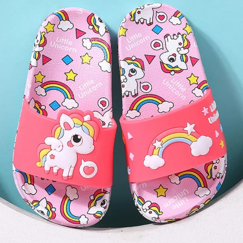 Nairobi Orn-Pantoufles d'été pour garçons et filles, chaussures de plage pour enfants, pantoufles d'extérieur pour bébés, pantoufles de dessin animé en PVC pour enfants, CSH1043