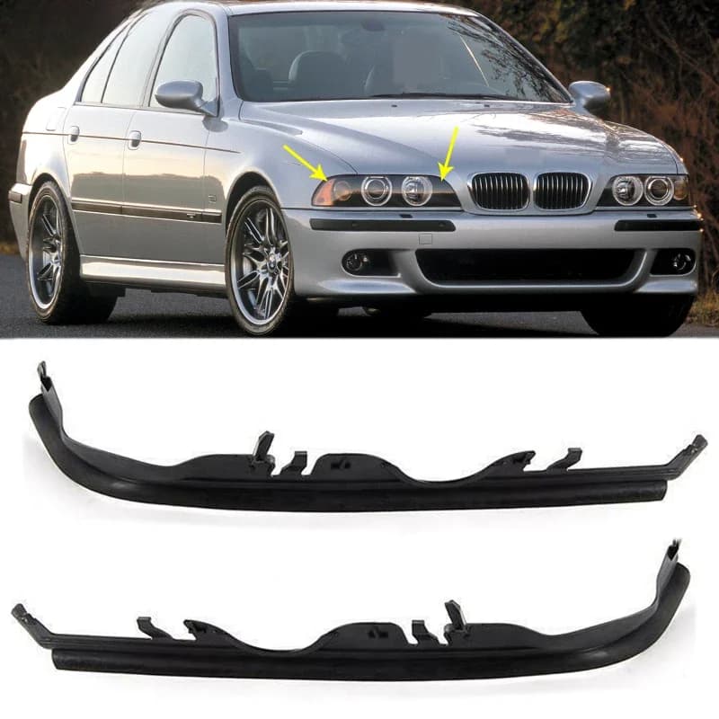 Joint de lentille de phare de voiture côté gauche droit, joint en caoutchouc pour BMW E39 série 5 1999 2000 2001 – 2003 63126908405 63126908406