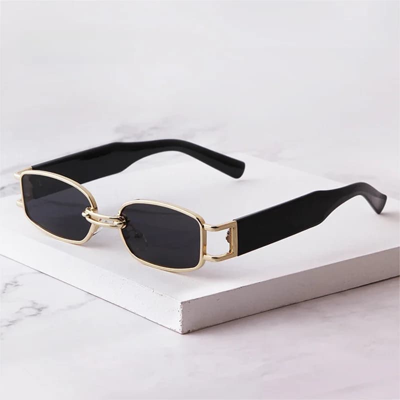SO & EI mode petit rectangle femmes lunettes de soleil marque concepteur Vintage carré Punk lunettes de soleil hommes nuances UV400 lunettes claires