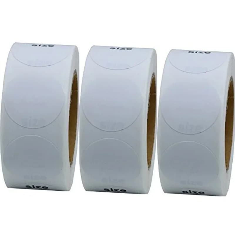 Étiquettes autocollantes blanches auto-adhésives, 50 à 500 pièces, taille inscriptible, étiquette de Note vierge, vente en gros, prix bas, Dimension: 25mm