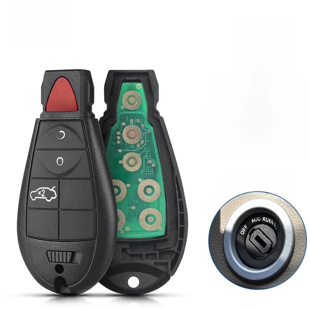 KEYYOU clé de voiture à distance pour Jeep Grand Cherokee 2008 2009 2010 2011 2012 2013 M3N5WY783X IYZ-C01C 433Mhz clé intelligente Fob non coupée