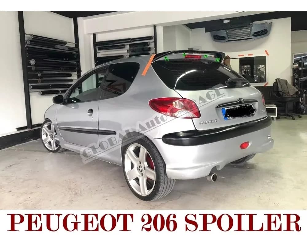 Spoilers d'antenne de voiture universels, diffuseur de style de voiture, séparateur de volets, accessoire automatique, Spomicrophone arrière, KIT 206 URA, 1998-2013