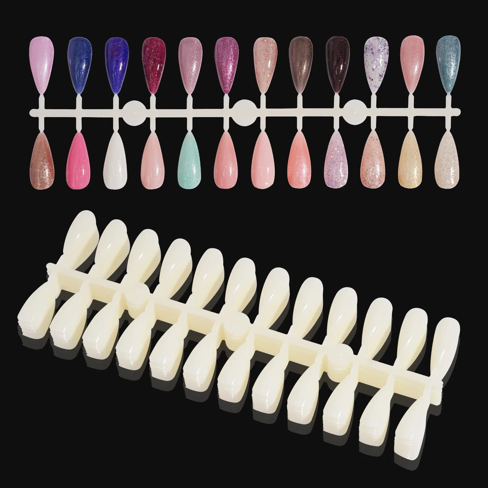 240 pièces de faux ongles pour présentoir