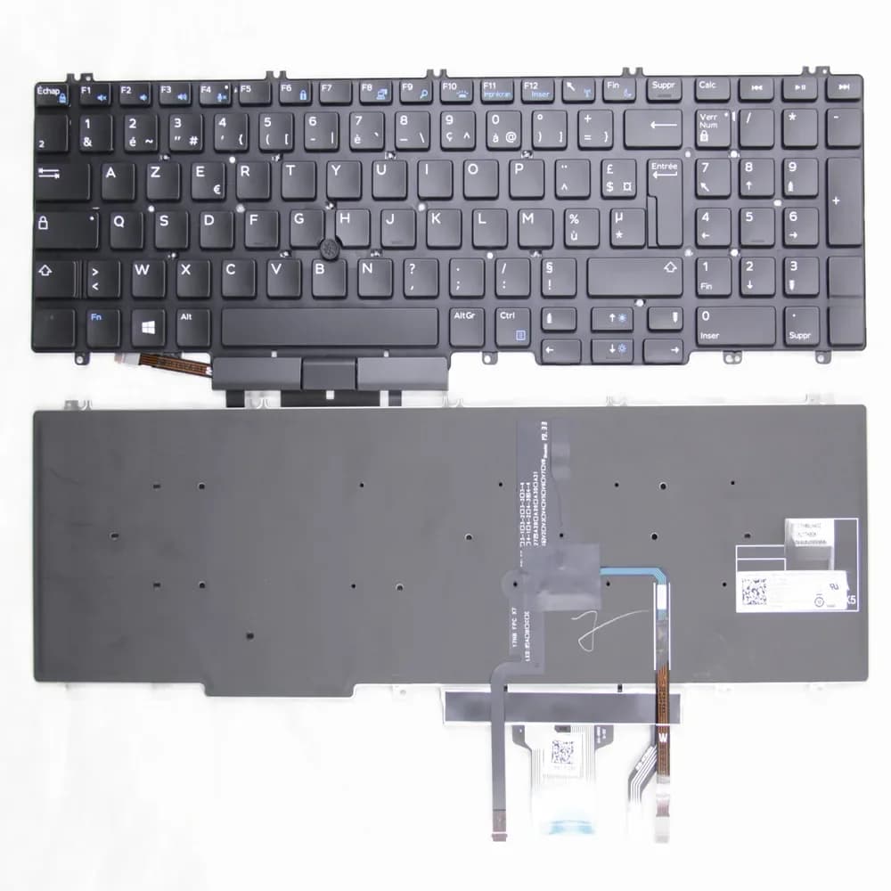 French Backlit Azerty Keyboard for Dell Precision 7530 7730 E7530 M7530 7740 7540 5540 FR 0NHJ6Y PK1326J2B17 17H86LHA02