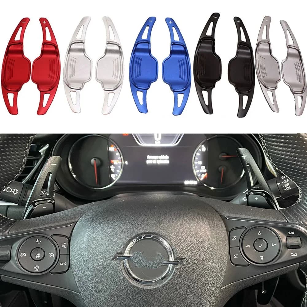 Palette de Changement de Vitesse pour Volant de Voiture, Autocollant DSG, pour Opel Corsa F GS LINE Insignia B GSi Grandland X Hybrid4 Mokka