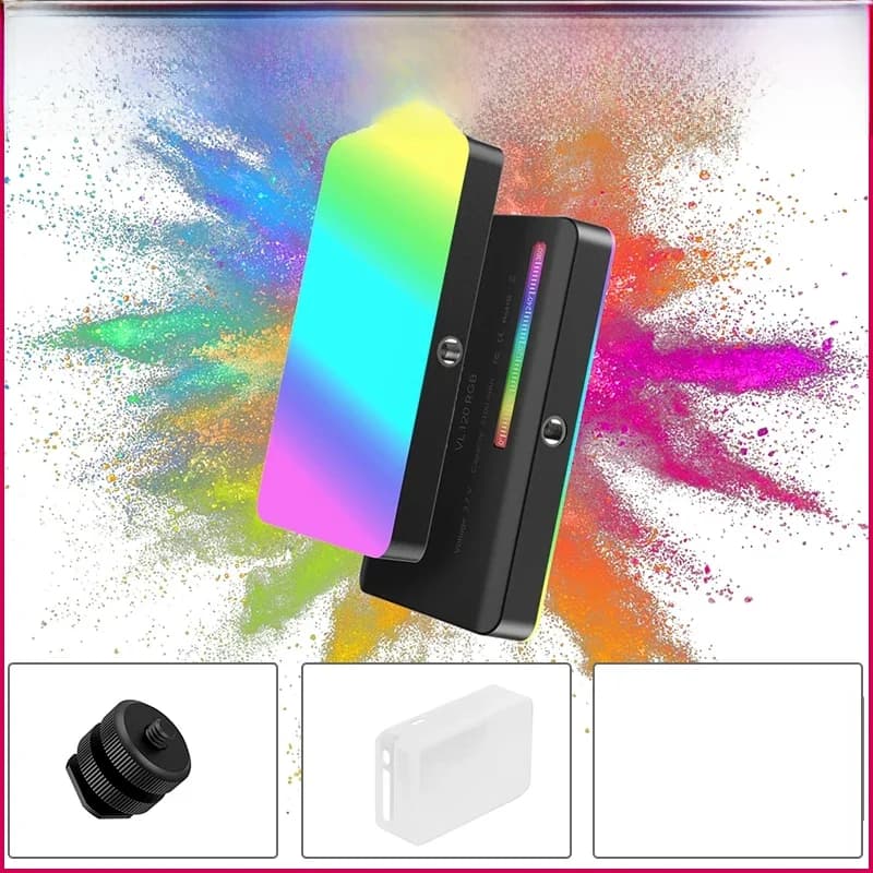 Ulanzi VL120 RGB caméra vidéo lumière Mini Portable 3100mAh photographie éclairage Smartphone Vlog lumière de remplissage RGB lumière vidéo
