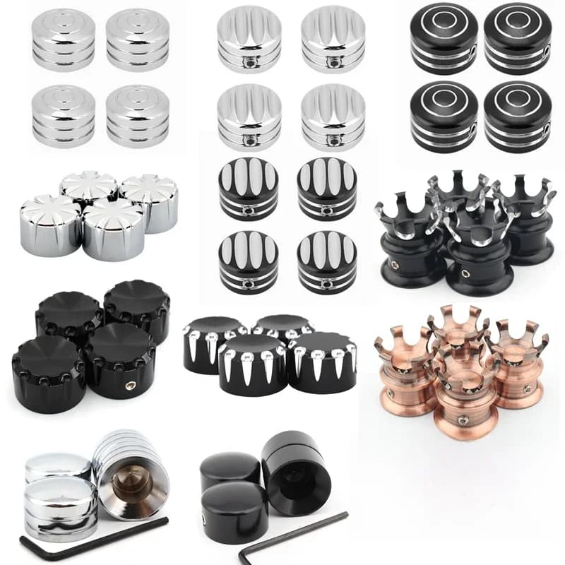 Couvercle de boulon de tête de bougie d'allumage de moto, noir/Chrome pour Harley Twin Cam Touring 1999 – 2017 Sportster XL 883 1200 48 72