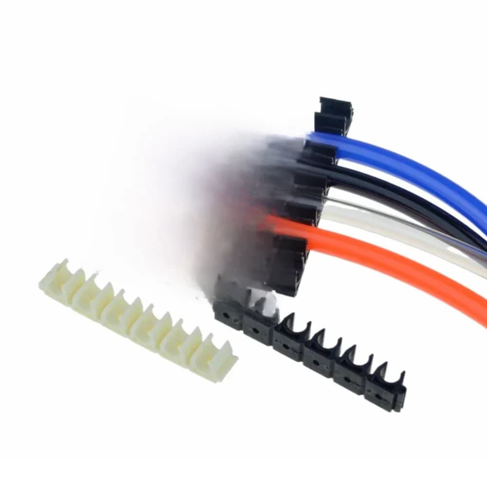 Pince de fixation de tuyau d'air pour Tube pneumatique, 6 voies, 4mm, 6mm, 8mm, 10mm, 12mm, support de tuyau d'eau, compresseur de gaz, Clip de débit de dérivation