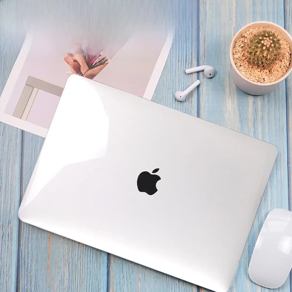 Coque rigide transparente pour Apple MacBook Air 13/11/Macbook Pro 13/15/16/Macbook blanc A1342/Macbook 12 pouces (A1534)