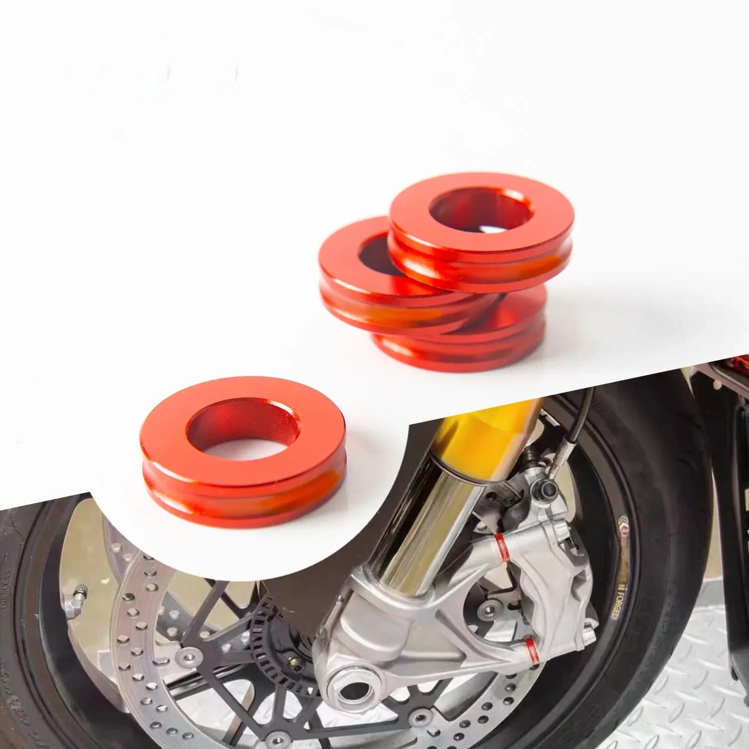 Kit d'entretoises d'étrier de frein avant de moto, pour Ducati Streetfighter 1098 1098S V2 V4 V4S MONSTER 1200R 1200S