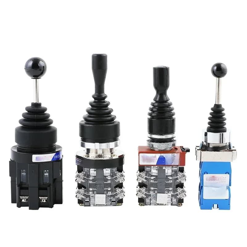 Commutateur de joystick inductrial avec verrouillage momentané, 4 positions, 4NO, auto-Cristal, anciers oscillant, commutateur croisé Monoleber HKA1, 2/4 câbles