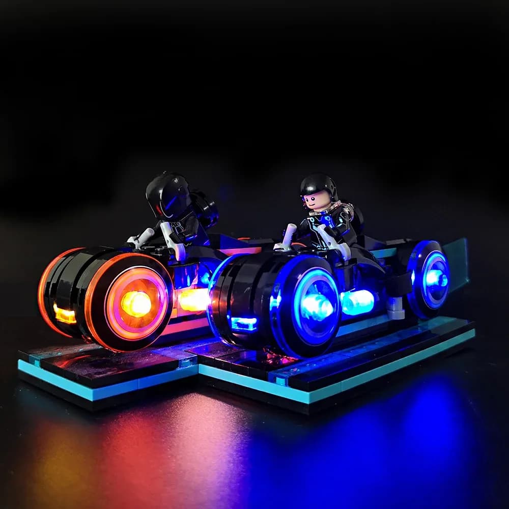 EASYLITE Kit d'éclairage Led pour 21314 Tron Legacy Cycles course moto flux lumineux non inclus ensemble de briques