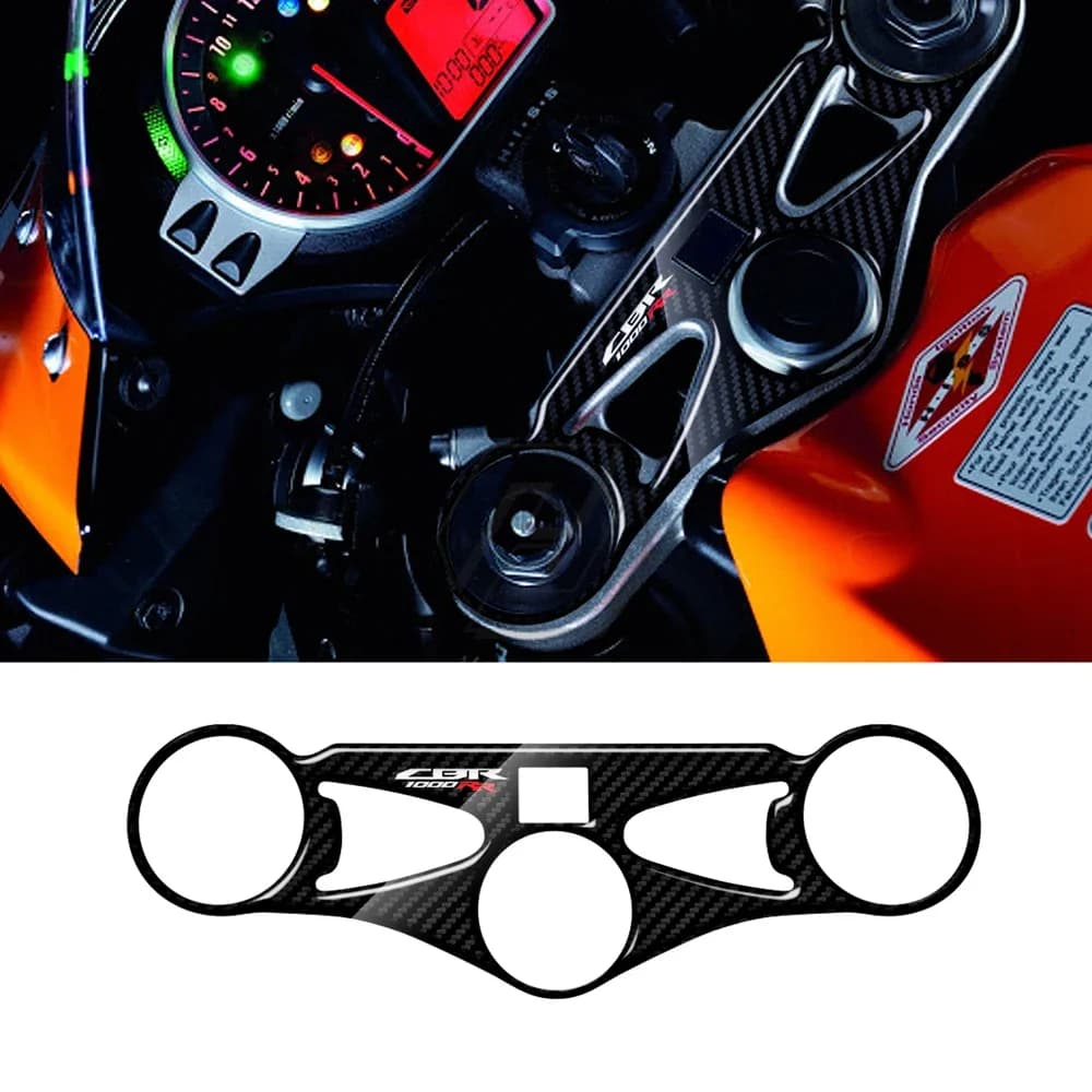 Triple couche supérieure de protection, aspect carbone 3D, pour Honda CBR1000RR 2008 – 2016
