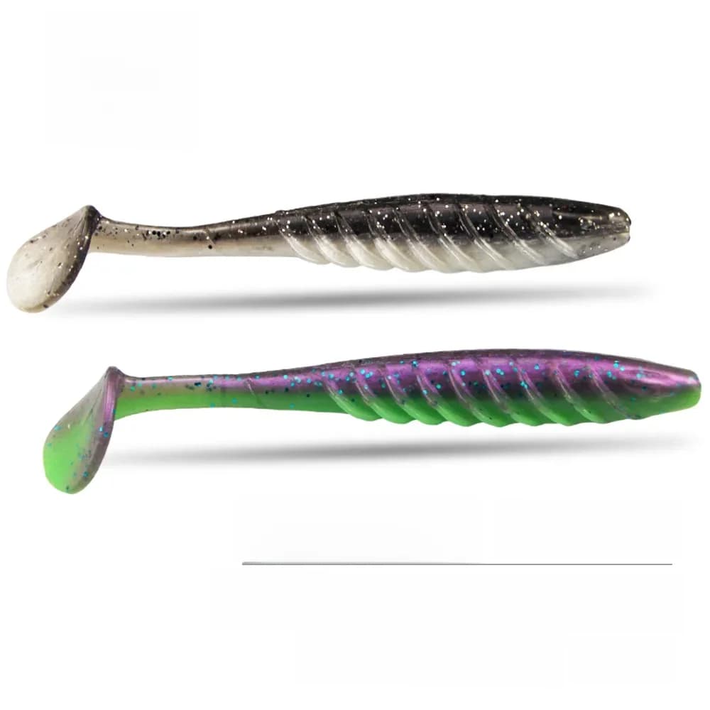 ESFISHING Leurres de pêche souples Ripple Shad 100mm 4.7g pour la pêche au perche, leurre Isca, appâts artificiels en silicone, pesca