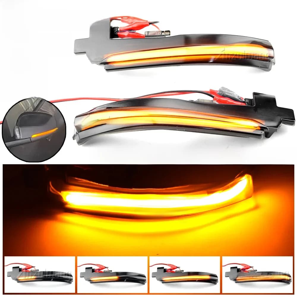 2x Clignotants LED dynamiques séquentiels pour rétroviseurs latéraux Volvo S60 CC S60 II S80 II V40 CC 40 II V60 CC V70
