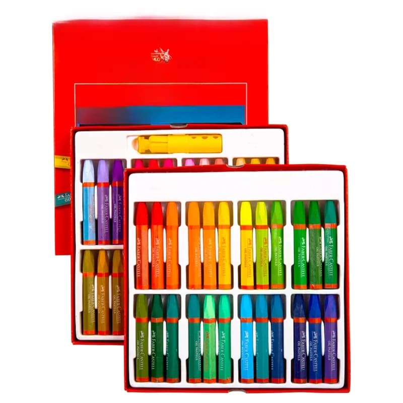 Faber Castell-Ensemble de pastels à l'huile pour artiste, dessin professionnel, crayons d'avertissement, fournitures d'art de bureau scolaire, 12 couleurs, 24 couleurs, 36/48 couleurs