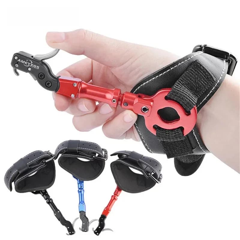 Aides à la libération d'arc composé, longueur réglable, bracelet de tir à l'arc, étrier de pouce pour la chasse, accessoires de tir
