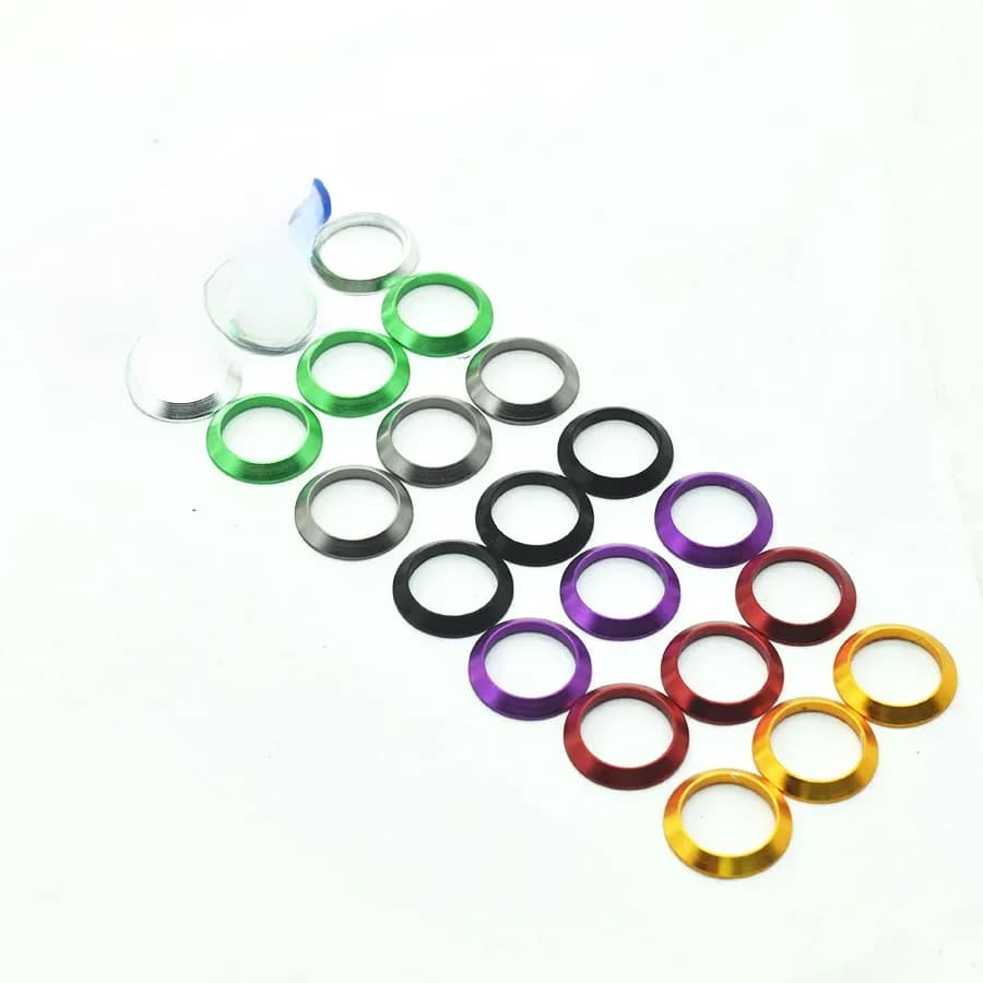 Anneau décoratif de finition pour canne à pêche, composant de réparation en aluminium pour canne à pêche DIY, tailles assorties, pour enroulement et contrôle