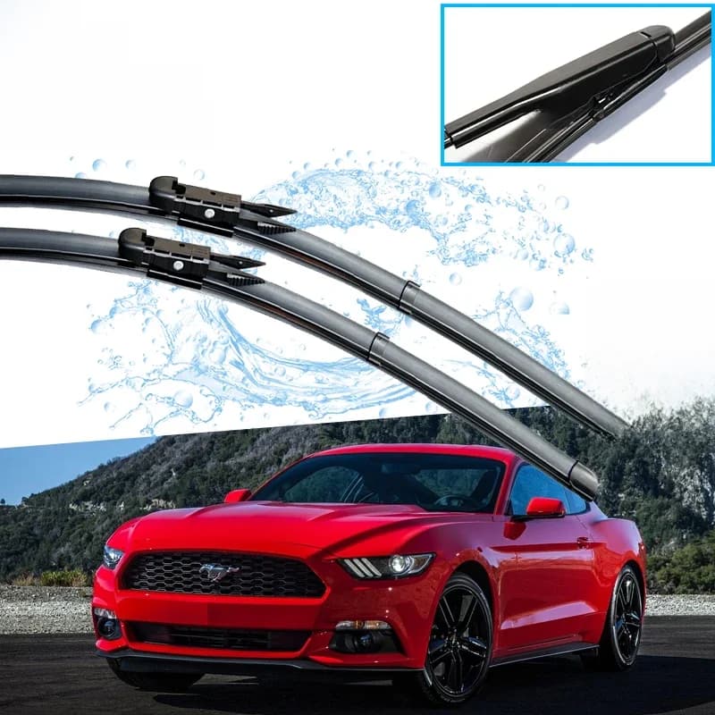 Balais d'essuie-glace de voiture pour Ford Mustang 2007 ~ 2019 2015 2016 2017 2018 2019 S550 EcoBoost Export GT, accessoires de pare-brise avant de voiture
