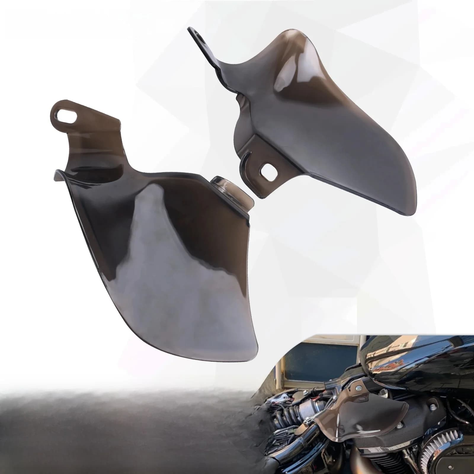 Bouclier de selle de moto réfléchissant, déflecteurs de chaleur d'air ABS pour Harley Softail Slim Breakout Fat Boy Street Bob FLSL FXBB 18-23