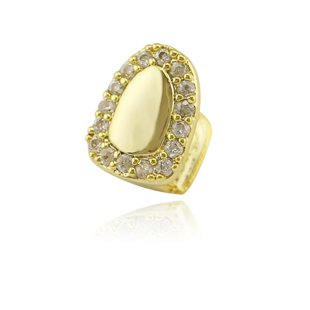 Ensemble de dents Hip Hop Grillz pour unisexe, bouche supérieure et inférieure, couleur or argent, grilles, bouchons dentaires amovibles, bijoux à la mode dentaire